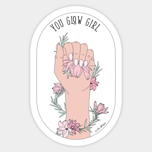 You Glow Girl Sticker